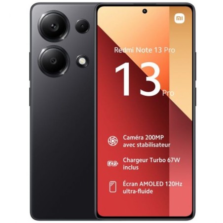 Xiaomi Redmi Note 14 Pro 5G 256 Go Noir 6,67 pouces Dimensity 7300 Ultra 8 Go RAM Smartphone Reconditionné Grade B
