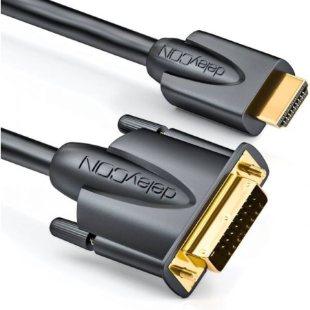 Câble HDMI vers DVI 0,5m adaptateur vidéo HDMI DVI