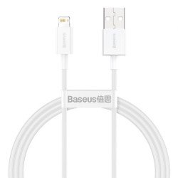 Baseus Cable USB 3.0 vers Lightning 2.4A 1M Blanc