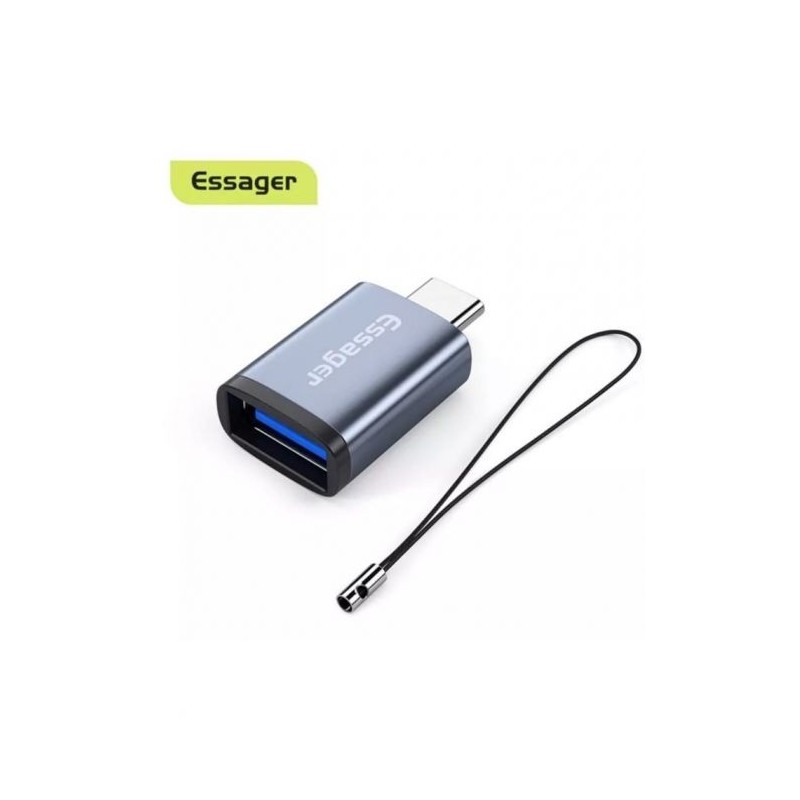 Adaptateur USB Type-C Male vers USB Femelle Essager