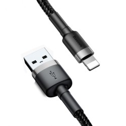 Cable Nylon USB Baseus / Lightning 2,5A 1M Noir