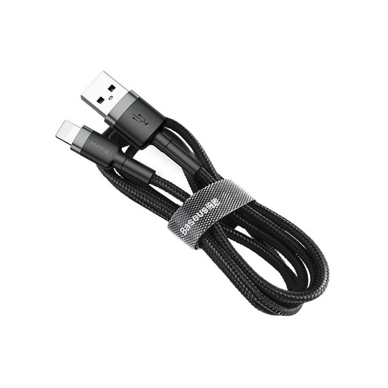 Cable Nylon USB Baseus / Lightning 2,5A 1M Noir