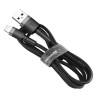 Cable Nylon USB Baseus / Lightning 2,5A 1M Noir