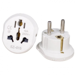 Adaptateur prise murale Monde vers Europe
