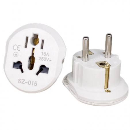 Adaptateur prise murale Monde vers Europe
