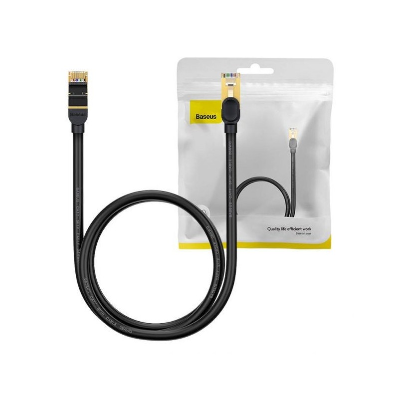 Cable Ethernet Cat 7 RJ45 Baseus (1m) Noir