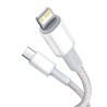 Baseus Cable USB Type-C vers Lightning 20W 2M Blanc