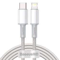 Baseus Cable USB Type-C vers Lightning 20W 2M Blanc