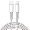 Baseus Cable USB Type-C vers Lightning 20W 2M Blanc