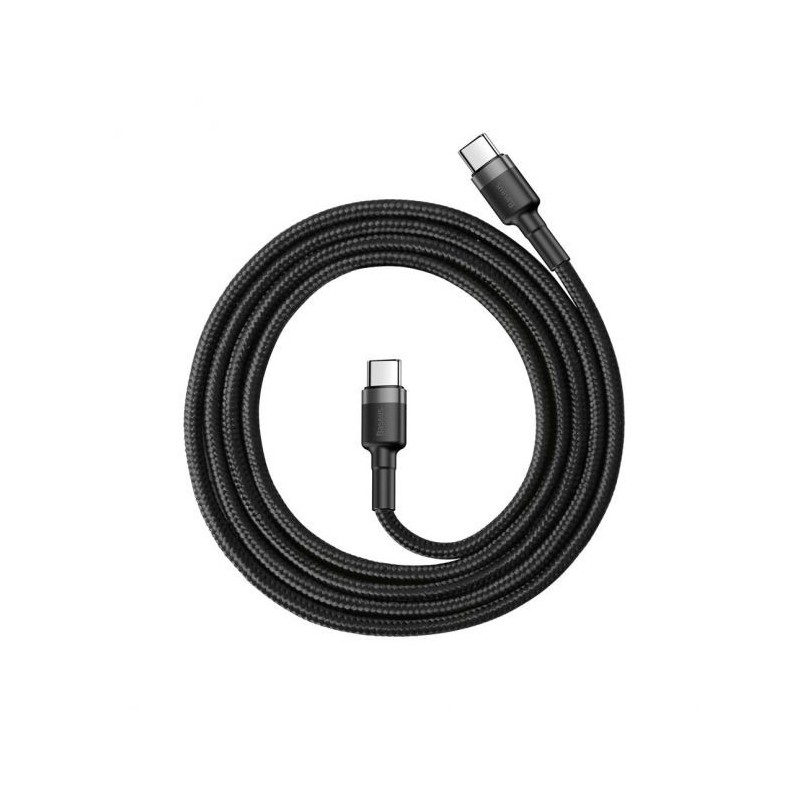 Cable Nylon USB Type-C / USB Type-C 3A Baseus 1M Noir