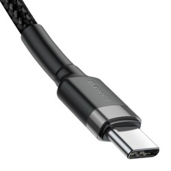 Cable Nylon USB Type-C / USB Type-C 3A Baseus 1M Noir