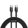 Cable Nylon USB Type-C / USB Type-C 3A Baseus 1M Noir