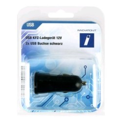 Chargeur de voiture 12V 2xUSB 3.1A(1x1A + 1x2.1A)
