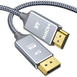 Câble DisplayPort vers HDMI 3 m Noir Câble Audio Vidéo Reconditionné