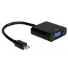 Adaptateur DisplayPort vers VGA Femelle Noir Adaptateur Vidéo Reconditionné