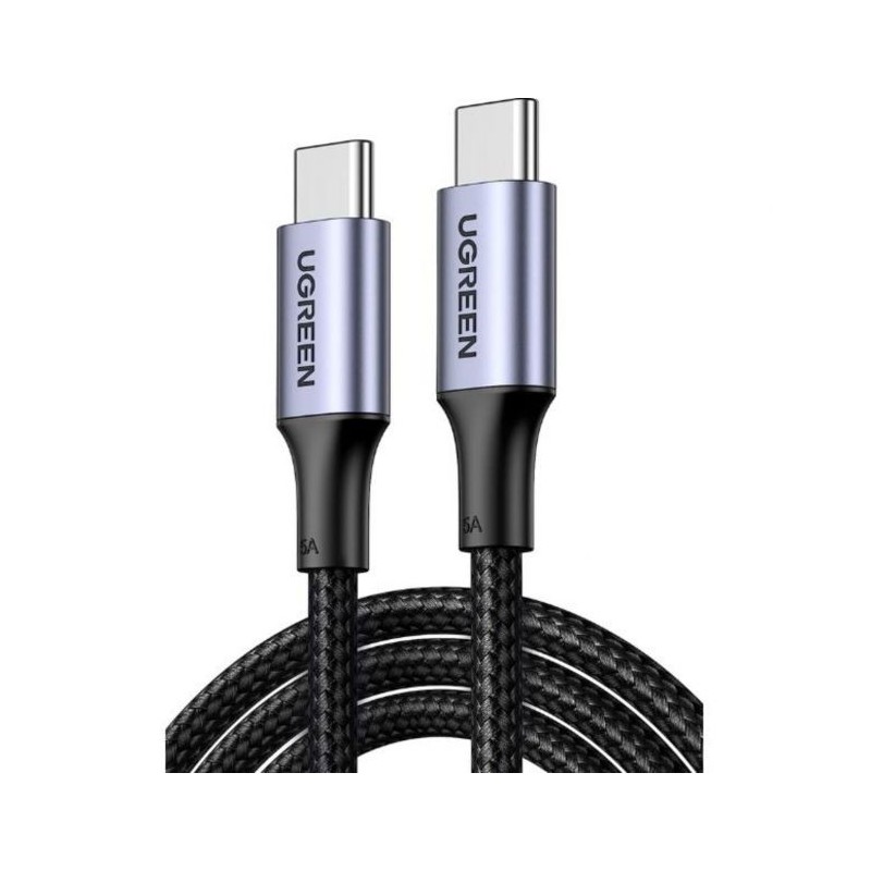 Ugreen Câble USB-C vers USB-C 2 m 100W Noir Câble Charge Rapide Reconditionné