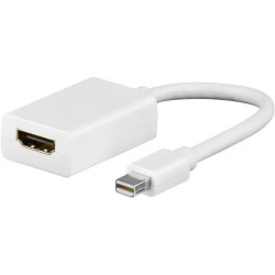 Adaptateur Mini DisplayPort vers HDMI Noir Adaptateur Audio Vidéo Reconditionné