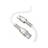 Baseus Câble USB Type-C vers Lightning 100W 2 m Blanc Câble Charge Rapide Reconditionné