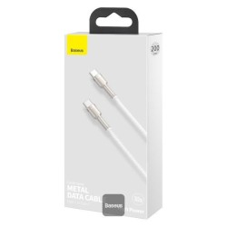 Baseus Câble USB Type-C vers Lightning 100W 2 m Blanc Câble Charge Rapide Reconditionné