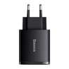 Baseus Chargeur Rapide 3 Ports USB Noir Chargeur Secteur Reconditionné
