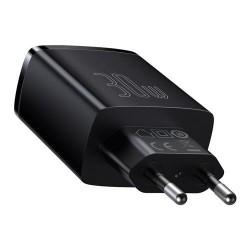 Baseus Chargeur Rapide 3 Ports USB Noir Chargeur Secteur Reconditionné