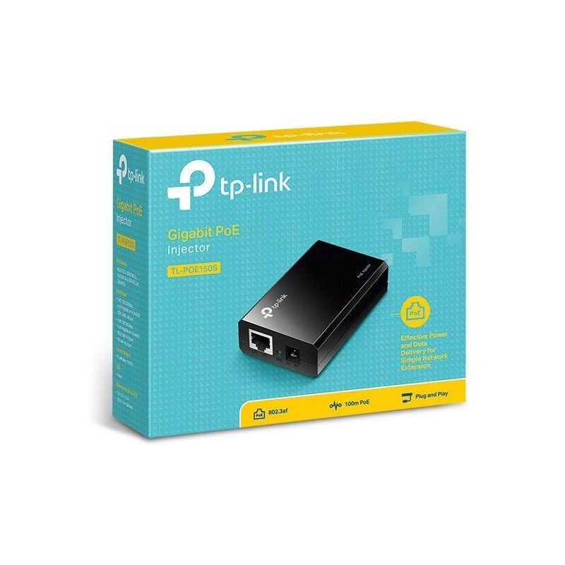 TP-LINK Injecteur PoE TL-POE150S Noir Adaptateur Réseau Reconditionné