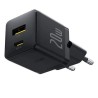 Baseus Chargeur Rapide Palm USB-C + USB 20W Noir Chargeur Secteur Reconditionné