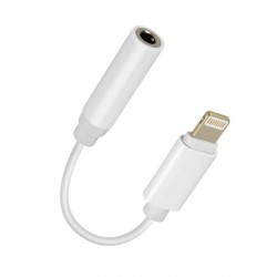 Adaptateur Lightning vers Headphone Jack 3,5 mm Blanc Adaptateur Audio Reconditionné