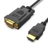 Benfei Câble HDMI vers VGA 1,8 m Noir Câble Vidéo Reconditionné