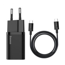 Baseus Chargeur Super SI Rapide USB-C 25W Blanc Chargeur Secteur Reconditionné