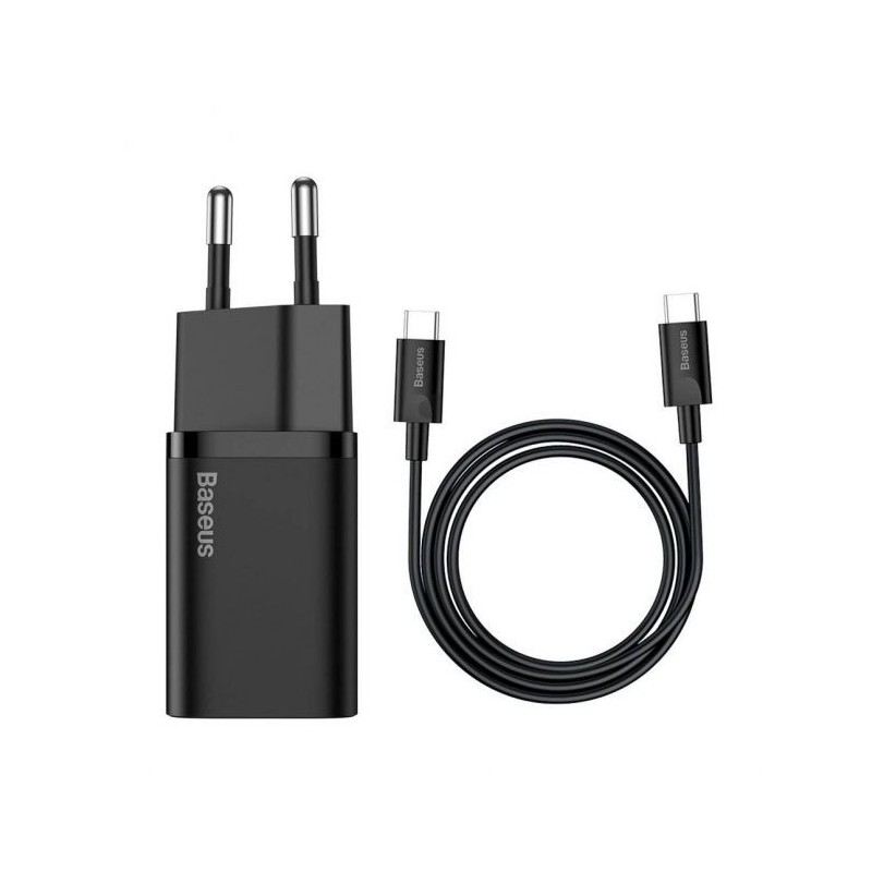 Baseus Chargeur Super SI Rapide USB-C 25W Blanc Chargeur Secteur Reconditionné