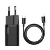 Baseus Chargeur Super SI Rapide USB-C 25W Blanc Chargeur Secteur Reconditionné