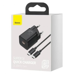Baseus Chargeur Super SI Rapide USB-C 25W Blanc Chargeur Secteur Reconditionné
