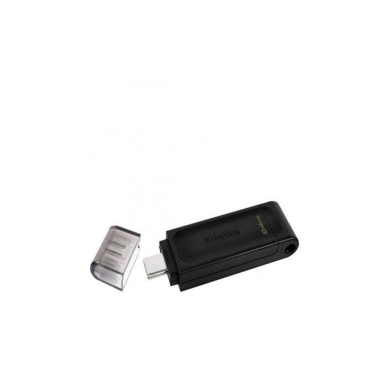 Kingston DataTraveler 70 USB-C 64 Go Noir Clé USB Reconditionnée