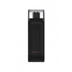 Kingston DataTraveler 70 USB-C 64 Go Noir Clé USB Reconditionnée