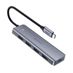 Ugreen Hub USB Type-C vers 4 x USB 3.0 Gris Hub USB Reconditionné