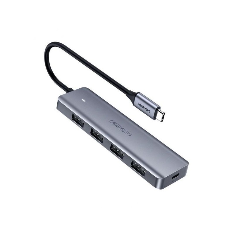 Ugreen Hub USB Type-C vers 4 x USB 3.0 Gris Hub USB Reconditionné