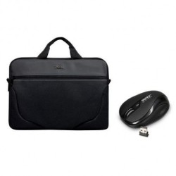 PREMIUM PACK Sacoche 17,3 pouces avec Souris Sans Fil Noir Reconditionné