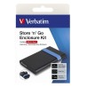 Verbatim Boîtier Externe USB 3.2 SSD SATA Noir Boîtier Stockage Reconditionné
