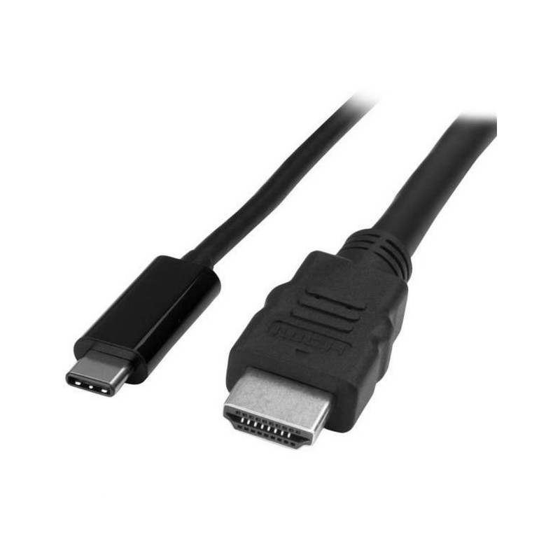 Câble USB Type-C vers HDMI 2 m Noir Câble Audio Vidéo Reconditionné