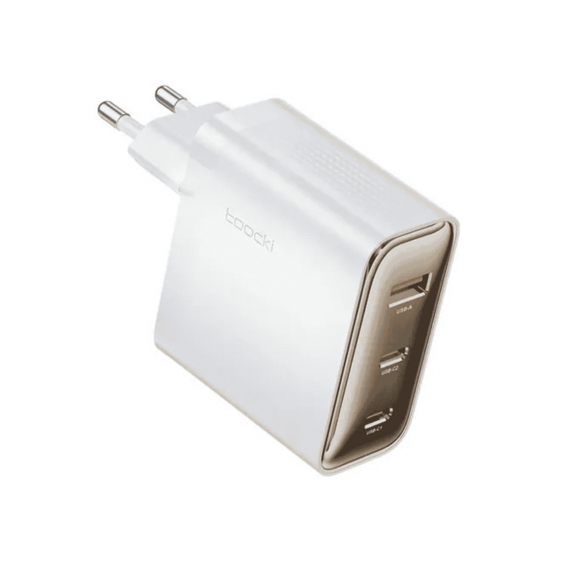 Toocki Chargeur Rapide USB-C 100W 3 Ports Blanc Chargeur Secteur Reconditionné