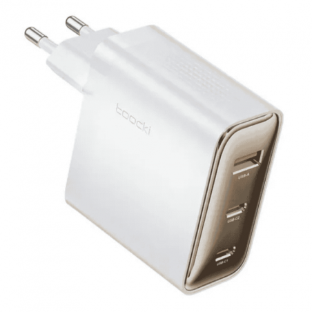Toocki Chargeur Rapide USB-C 100W 3 Ports Blanc Chargeur Secteur Reconditionné