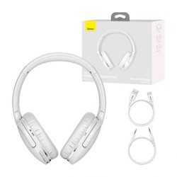 Baseus Casque Micro Bluetooth Encok D02 Pro Blanc Casque Audio Sans Fil Reconditionné