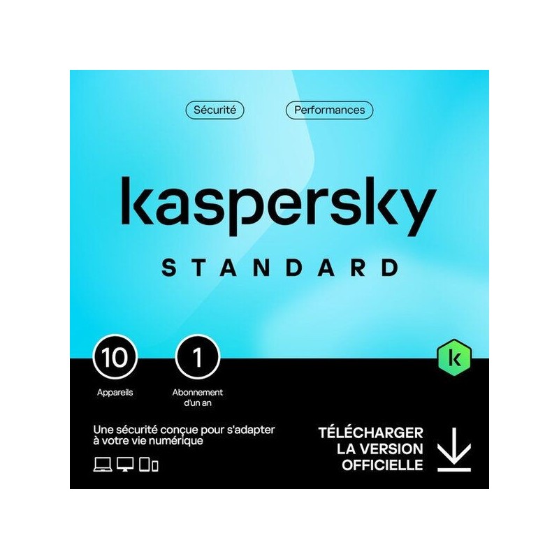Kaspersky Standard 1 PC Licence 1 An Logiciel Antivirus
