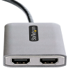 Adaptateur USB-C vers Double HDMI Gris Adaptateur Vidéo Reconditionné