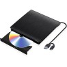 Lecteur CD DVD Externe Graveur Portable USB 3.0 RW/ROM Noir Reconditionné