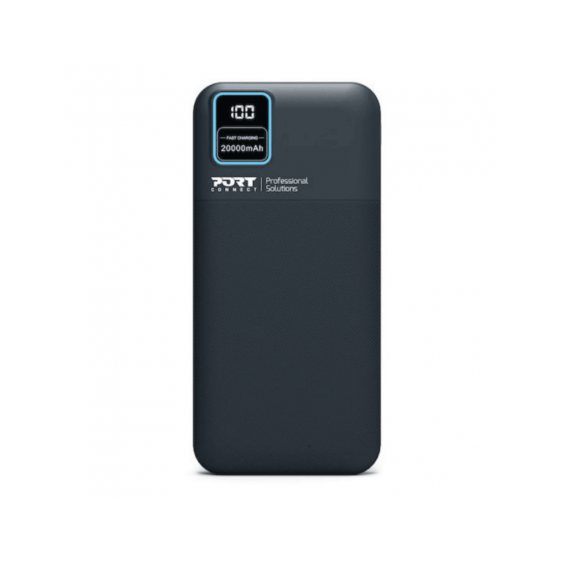 Port Designs Powerbank 20000 mAh 2 x USB + 1 x USB Type-C Noir Batterie Externe Reconditionnée