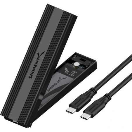 Sabrent Boîtier M.2 NVMe SSD Noir Boîtier Stockage Reconditionné
