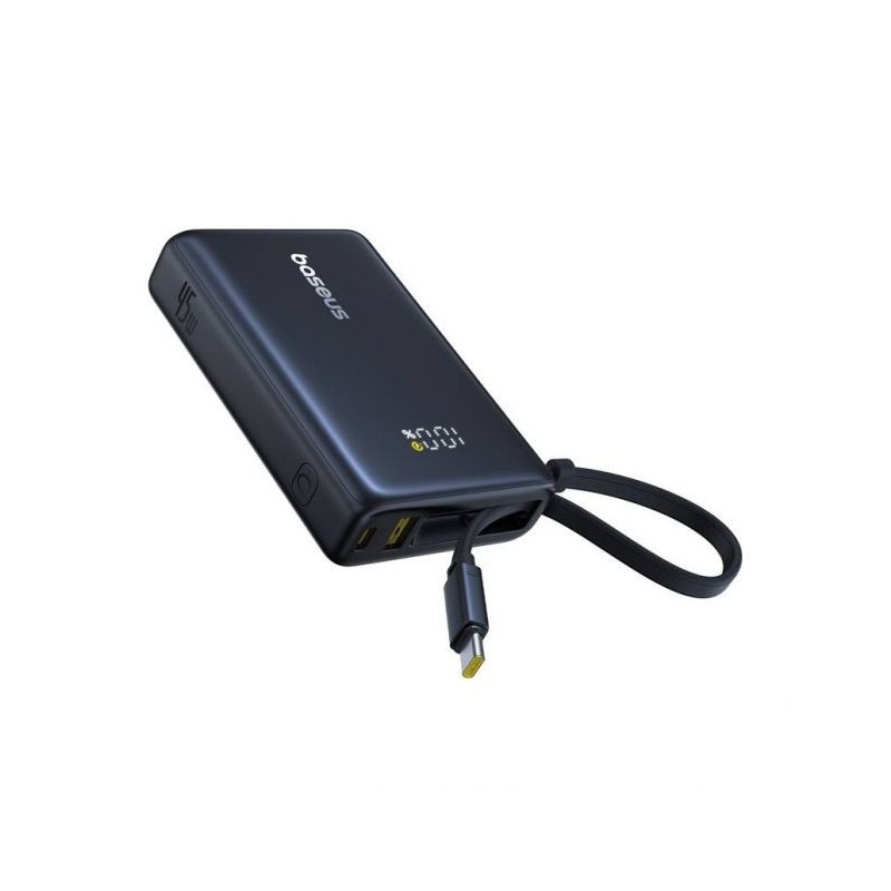Baseus Powerbank PicoGo Digital Display 10000 mAh 45W Noir Batterie Externe Reconditionnée