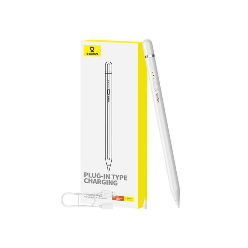 Baseus Active Stylus Smooth Writing Lightning Blanc Stylet pour iPad Reconditionné
